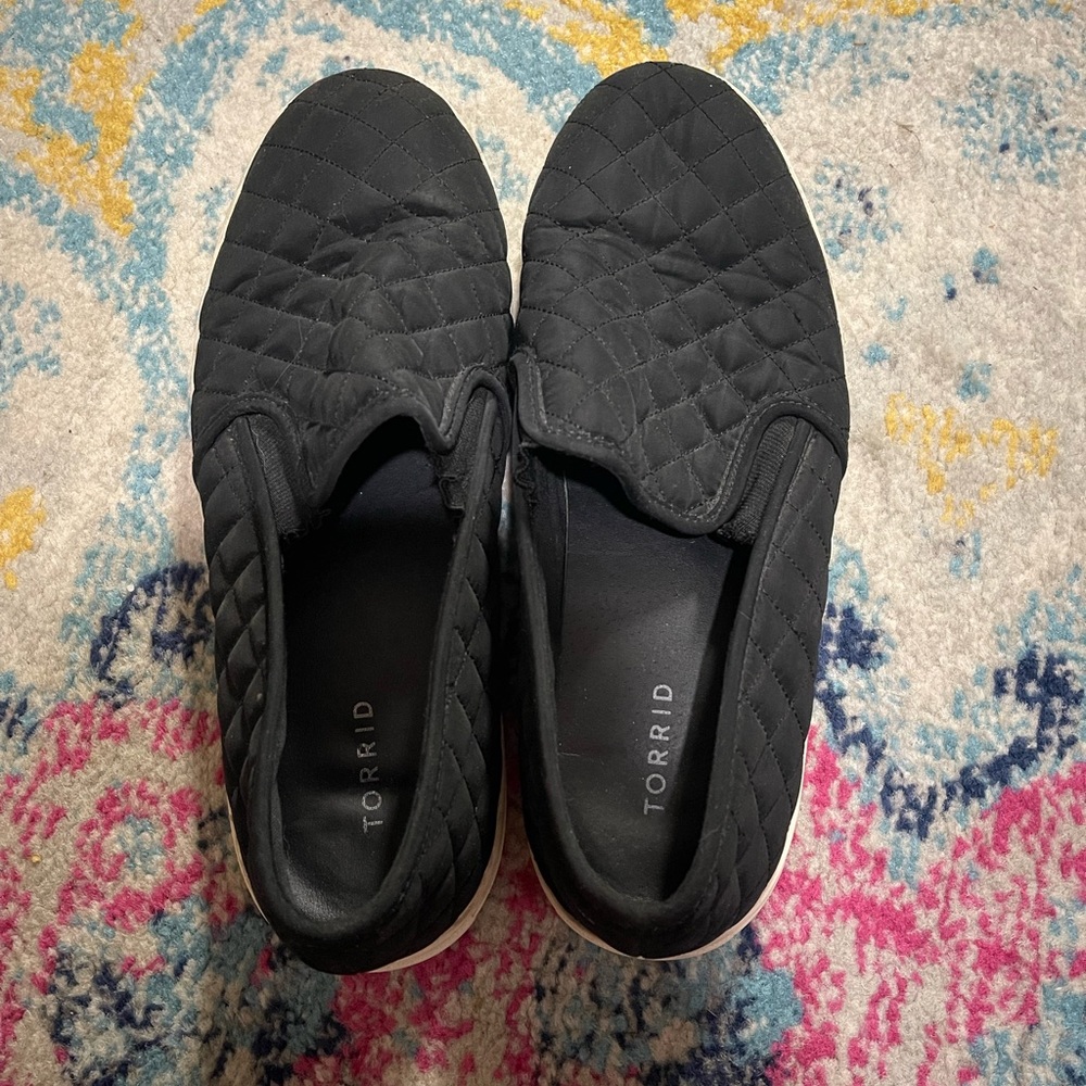 Torrid Black Slip-On Sneakers Casual
